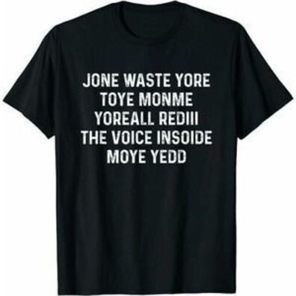 Blink 182 Miss You Lyrics Tshirt Jone Waste Yore Toye Monme - Picture 1 of 4
